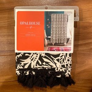 Opalhouse Patterned Tassel Trim Shower Curtain